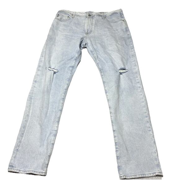 AG Adriano Goldschmied Jeans Tag 40x33 Tellis Distressed Modern Slim Aged Denim - Picture 1 of 12